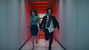 Mark and Helly running.