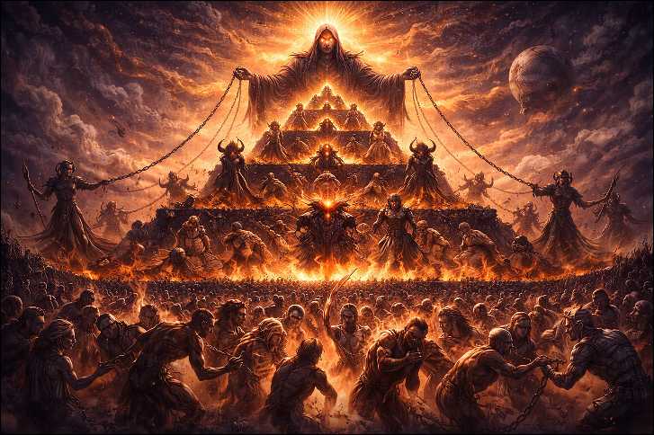 The Creator Absorbic Karmic System and Karmic Organization: The Creator Absorbic Karmic System hierarchy with Dividers gods, incarnants and Earthlings. 