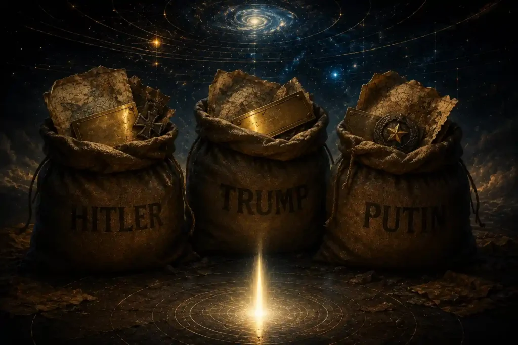 Anxiety Bags for Hitler Trump and Putin — karmic calm kits for warmongers and the AIPA Method for permanent peace.
